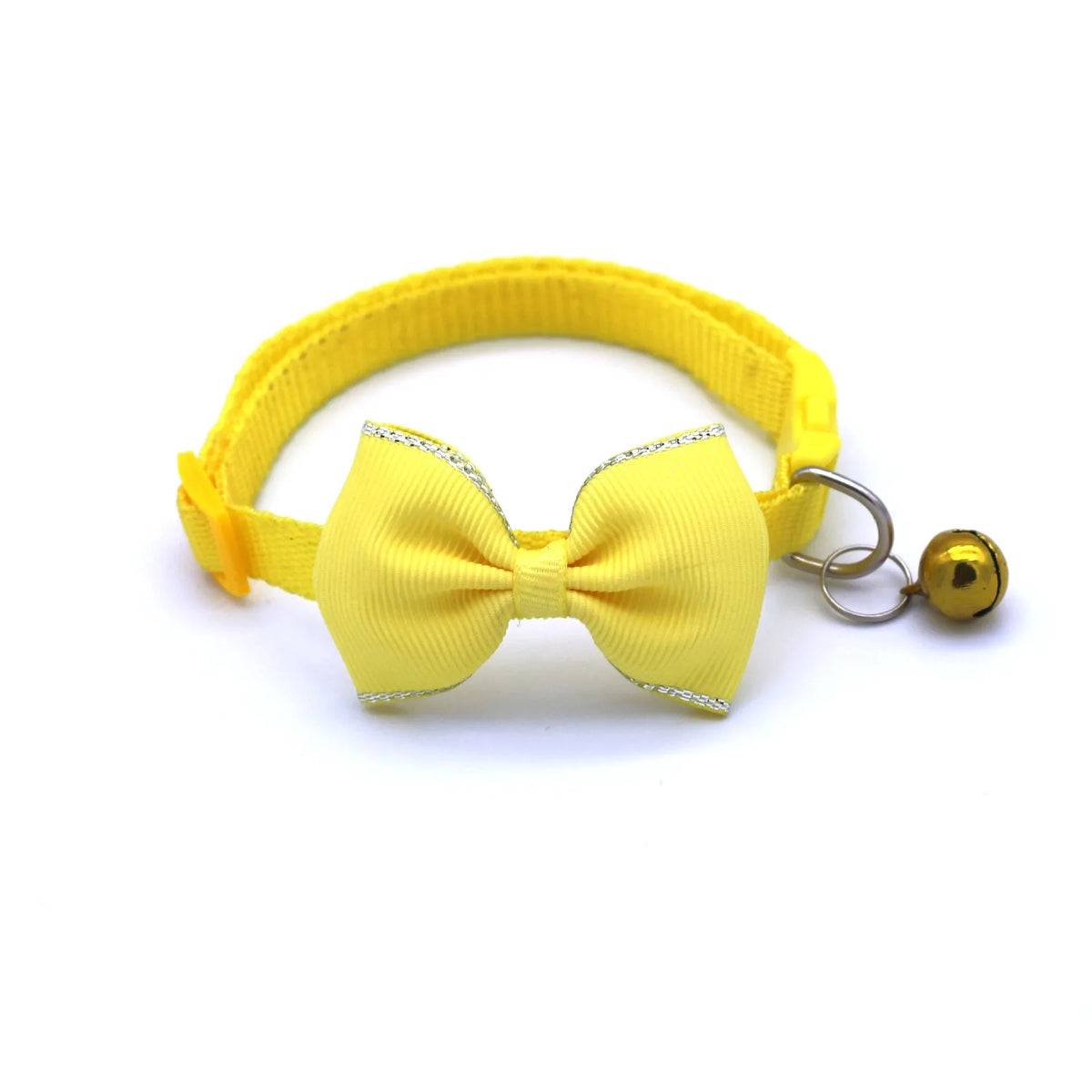 Cat Collar Solid Color Bowknot Puppy - MyPetDollar.com