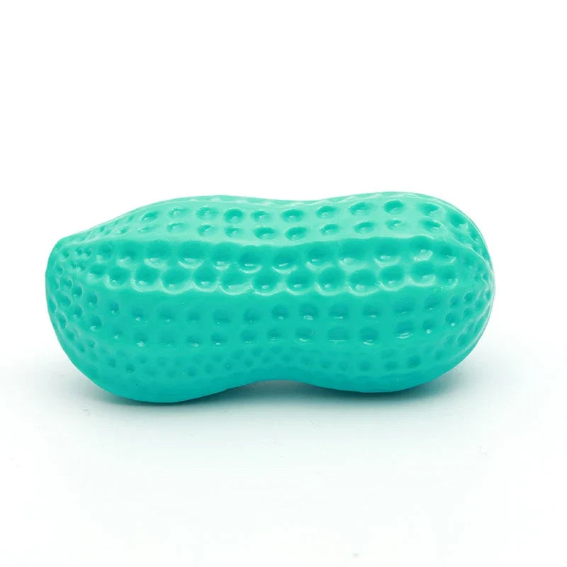 Rubber Dog Chewing Toy Simulation Peanut Squeaking Plaything Grinding