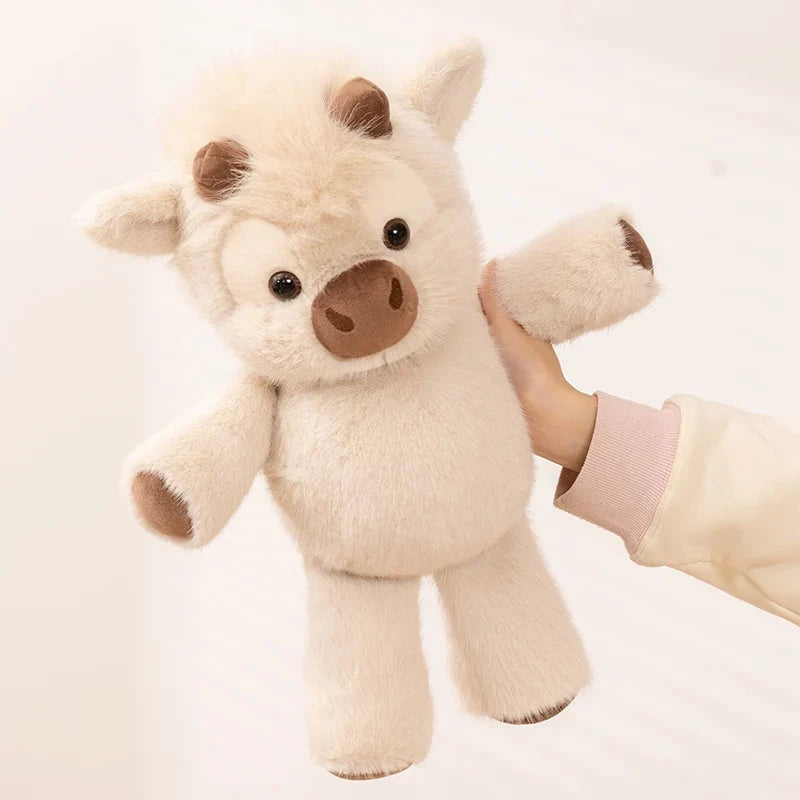 Adorable Highland Cattle Plush Toy, Soft