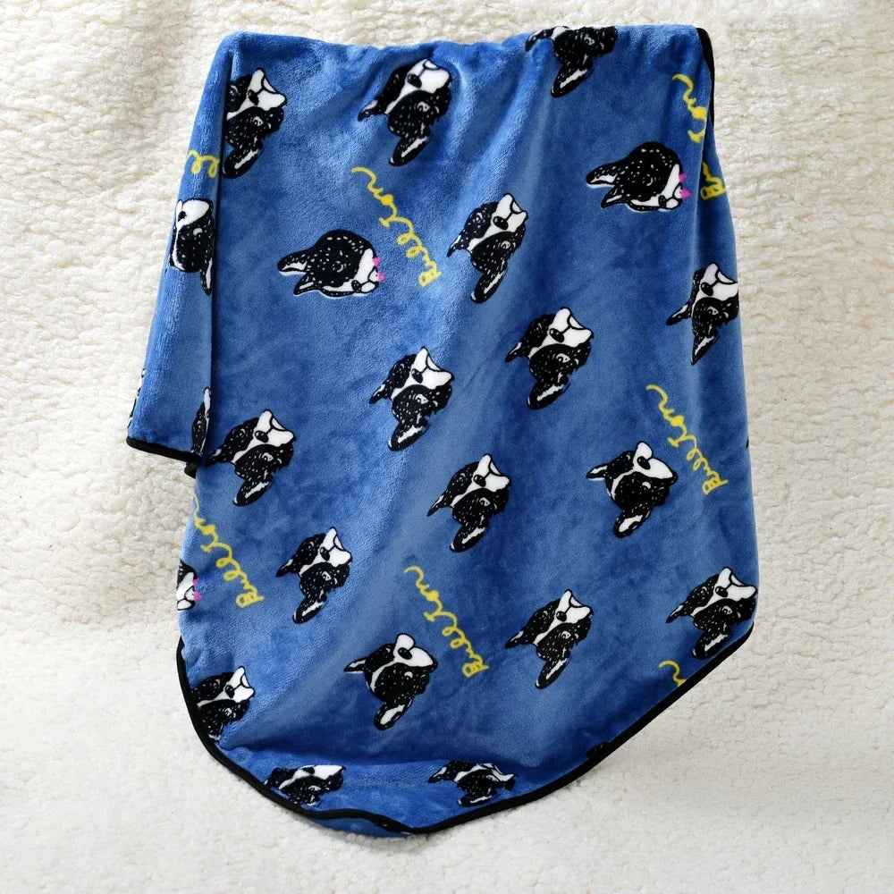 Soft Fleece French Bulldog Blankets - MyPetDollar.com