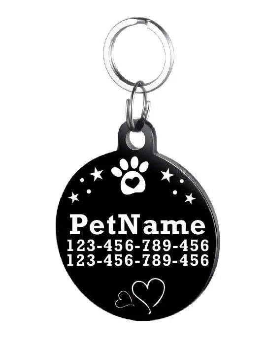 Customized Dog ID Tag Stainless Steel Pet - MyPetDollar.com