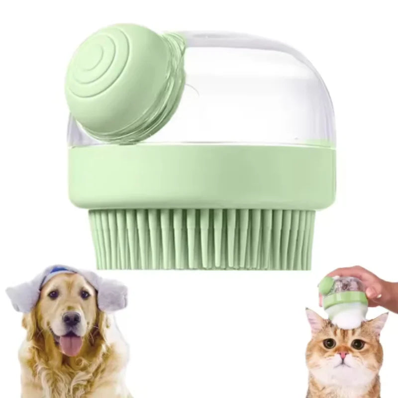 1PC Soft Silicone Pet Bath Brush with - MyPetDollar.com