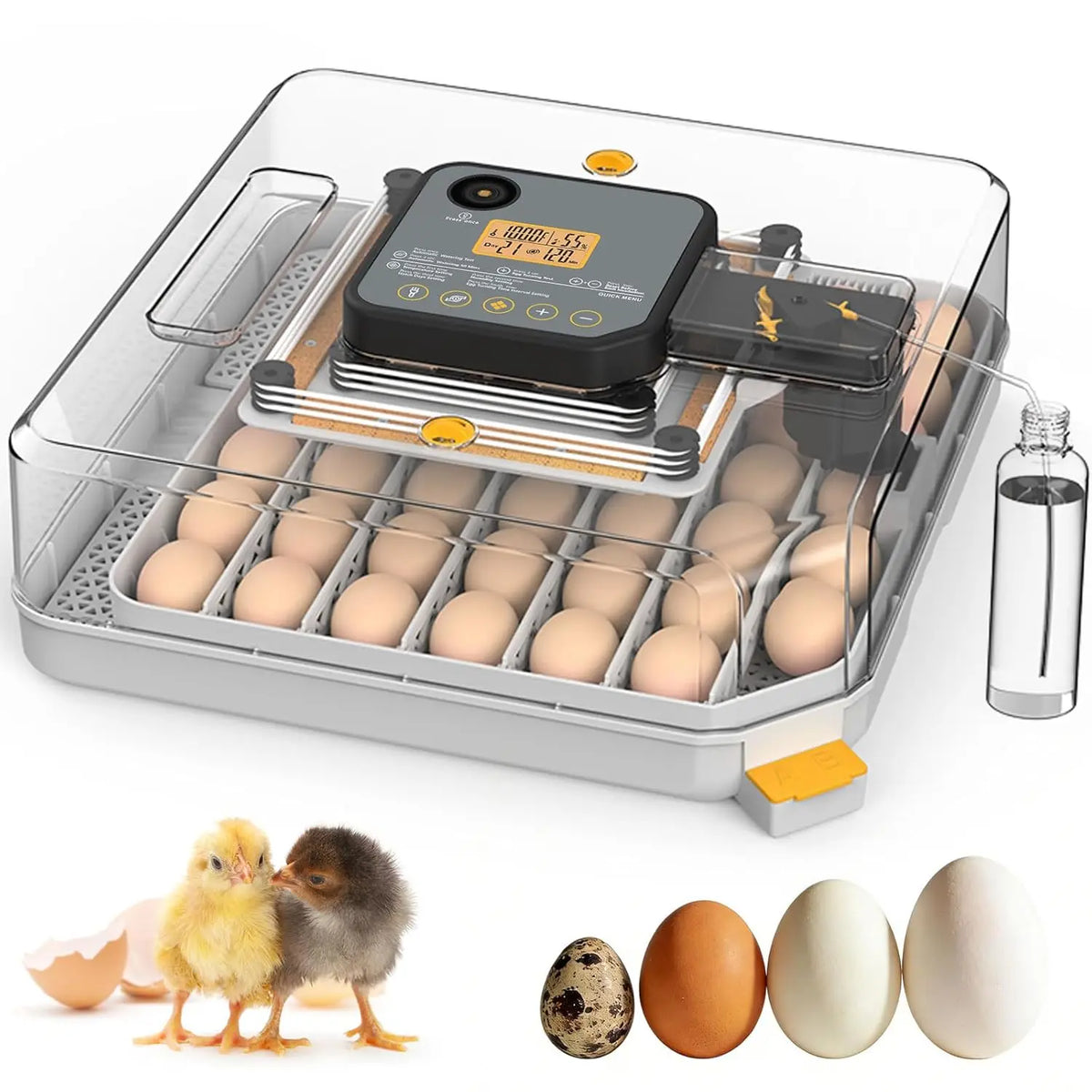 48 Egg Incubator with Auto Turner, Humidity - MyPetDollar.com