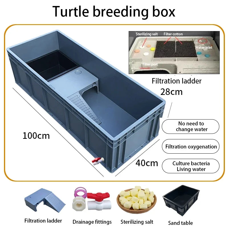 Household Terrariums Large Turtle Breeding Box for Reptiles