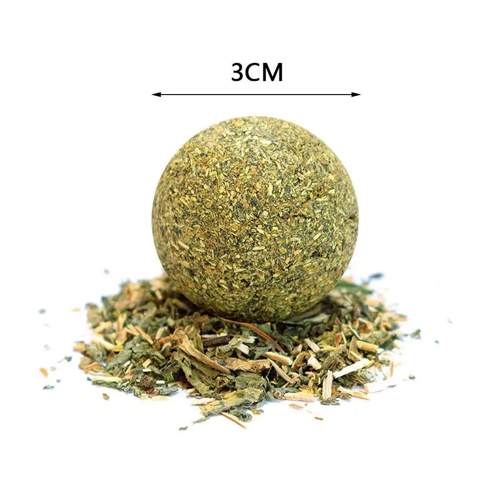 1~5PCS Natural Catnip Cat Wall Stick-on Ball - MyPetDollar.com