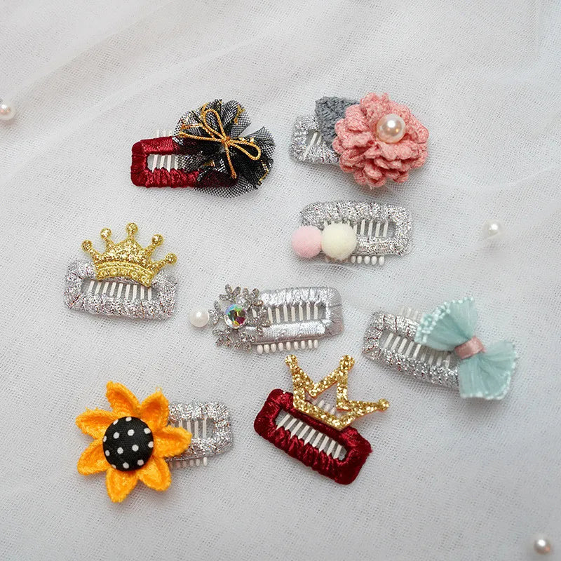 Cute Bowknot Small Dog Bb Hair Clips Yorkshire Hairpin Pet – 4 Colors