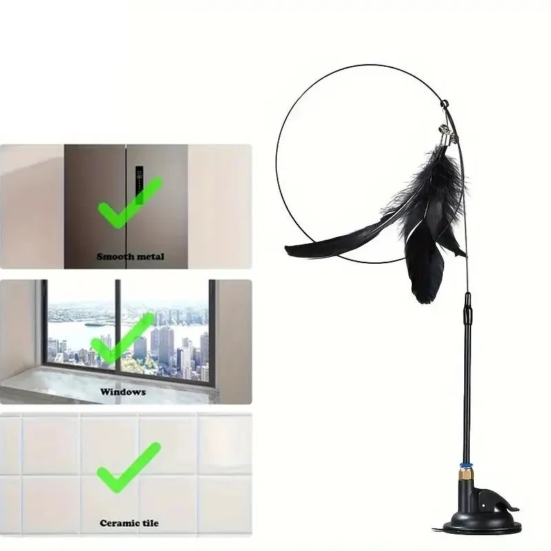 Interactive Cat Teaser Wand – 3 Colors