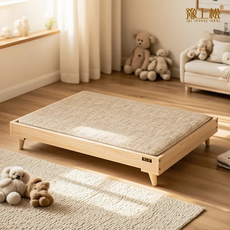 Dog bed four seasons pet bed solid wood off - MyPetDollar.com