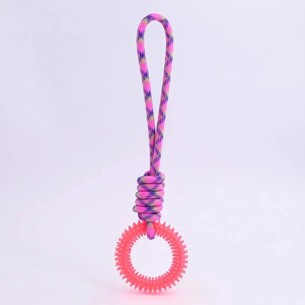 Dog Toys Chew Resistant Nylon Rope Pet Colorful Woven Knot – 2 Colors