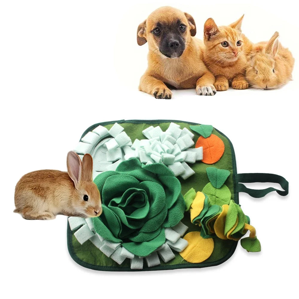 Rabbit Pet Snuffle Pad for Small Animals Dogs Puzzle Toy (2 colors) – view 4