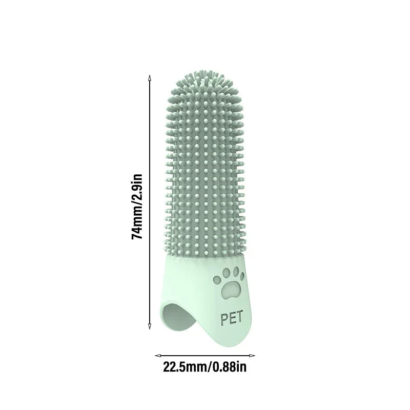 Soft Silicone Dog Toothbrush 360° Finger - MyPetDollar.com