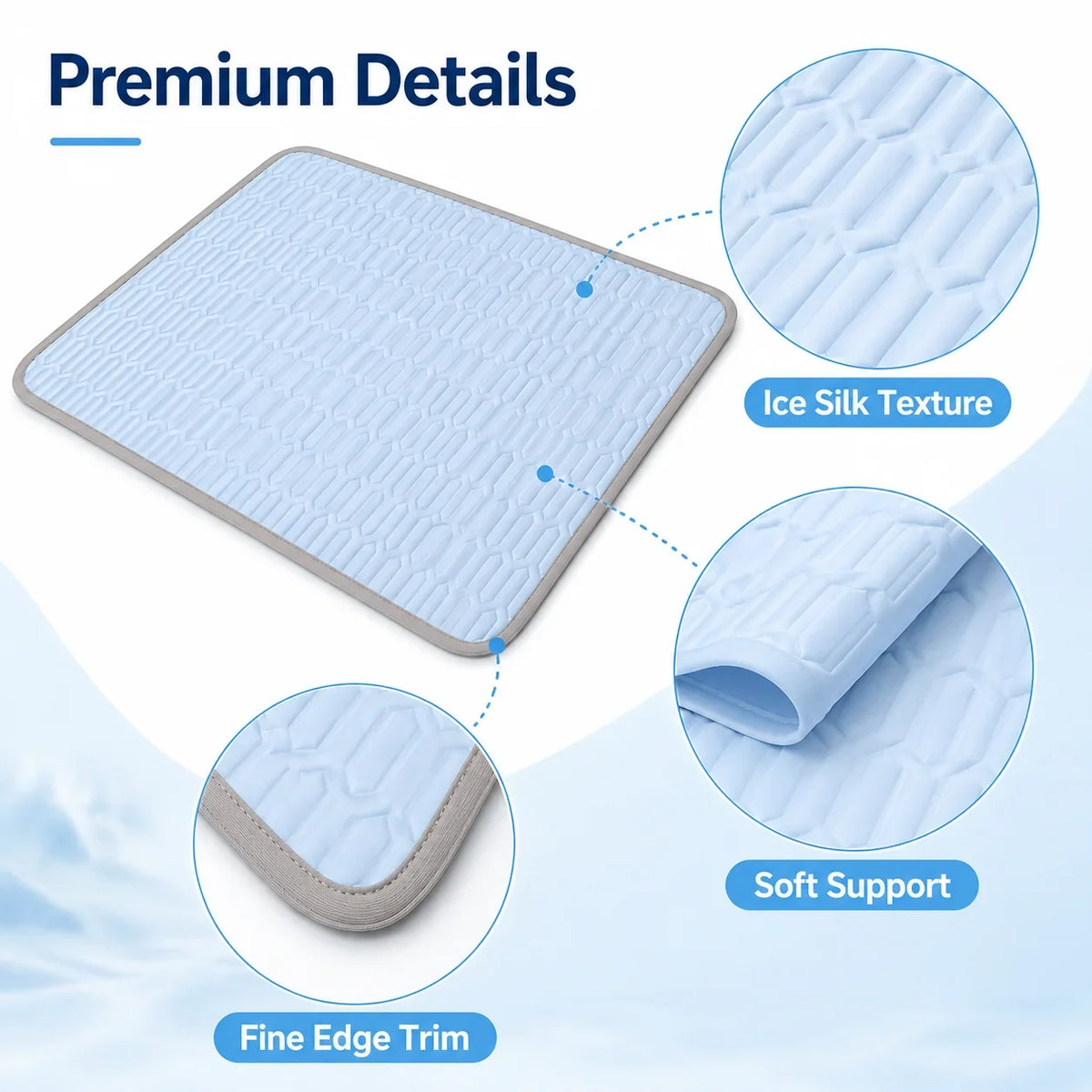 Ice Silk Cooling Pet Mat Summer Dog Cat - MyPetDollar.com