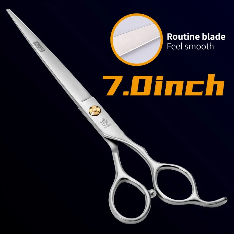Fenice Professional Japan 440c 7.5 Inch Pet Cutting Scissors – 4 Colors