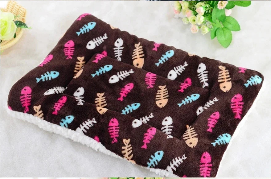 Winter Warm Pet Dog Soft Cushion Large Print - MyPetDollar.com