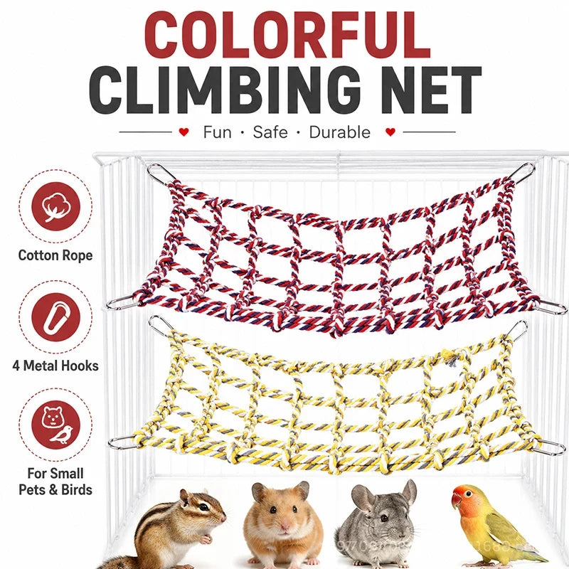Small Pet Cotton Rope Climbing Net Hamster - MyPetDollar.com