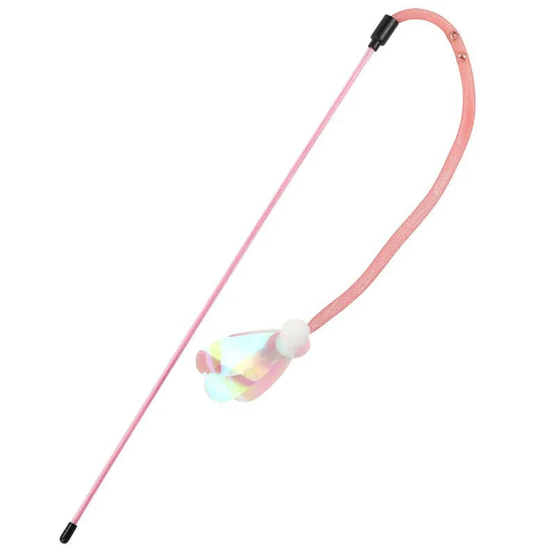 Interactive Cat Plaything Butterfly Stick Elastic Net