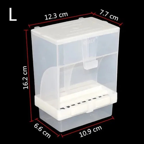 Bird Automatic Food Feeder Parrot Splash Proof Removable Container