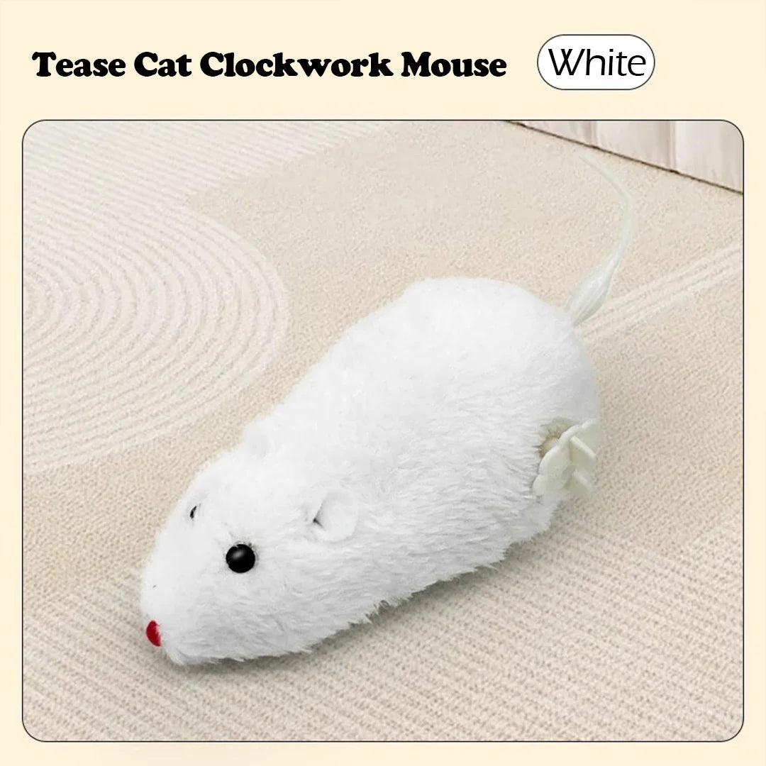 Interactive Cat Toys Clockwork Simulation Mouse No Batteries Durable