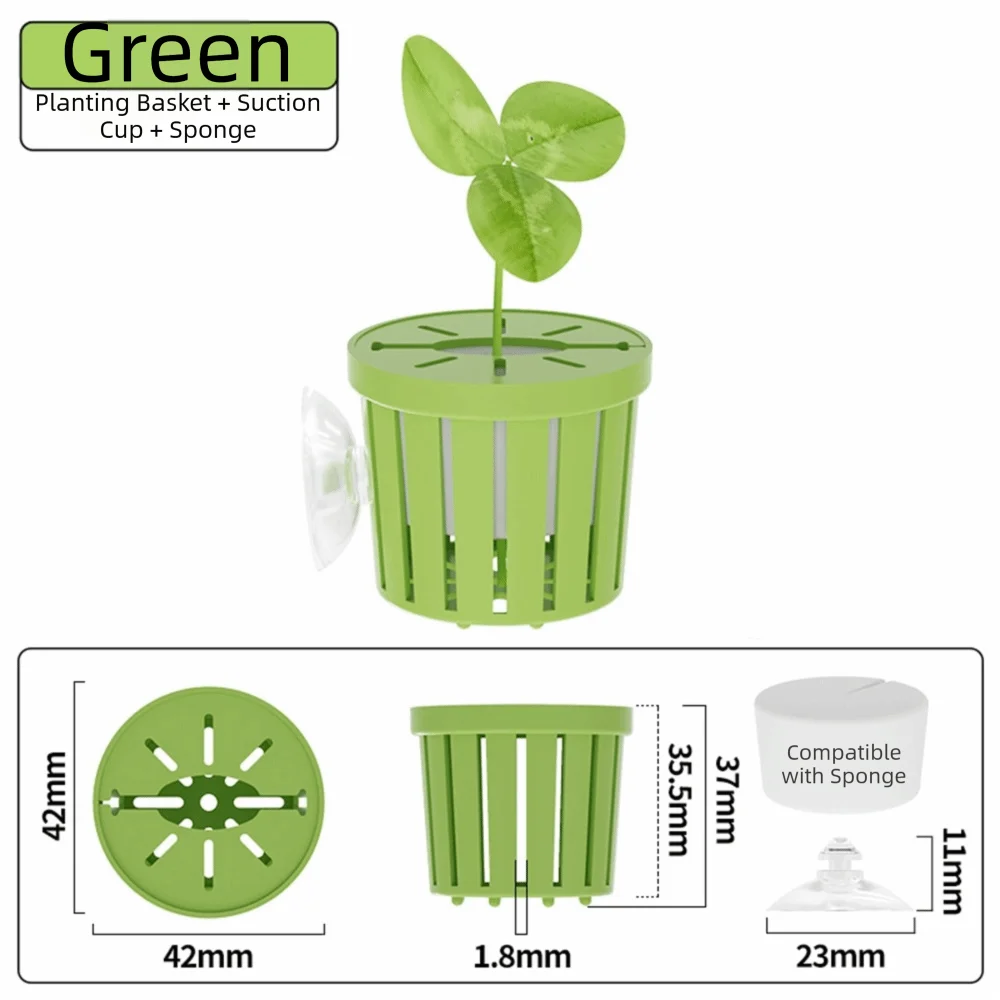 Water Plant Stand Fish Tank Hydroponic Planting Basket Planted – 7 Colors