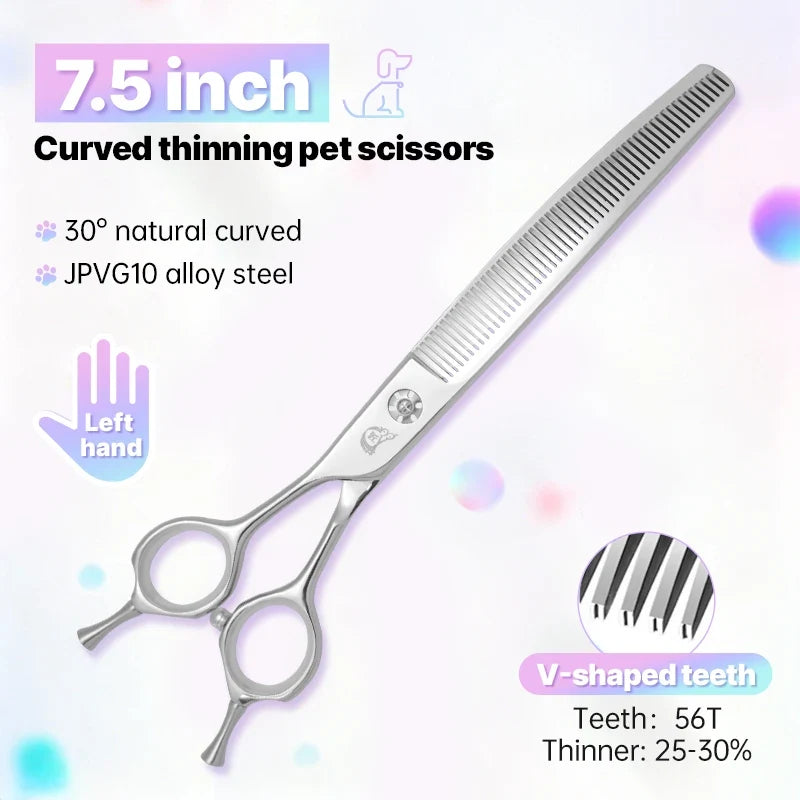 Crane 7. 5inch High-end Left Hand Dog Grooming Scissors – Dog Supplies
