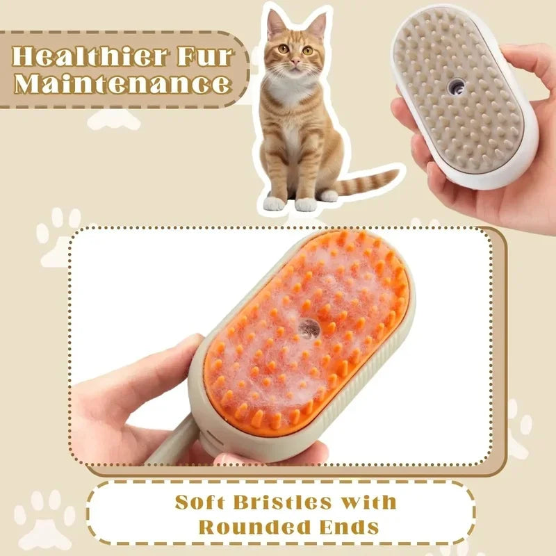 Cat Dog Pet Spray Massage Brush 3 in 1 One - MyPetDollar.com
