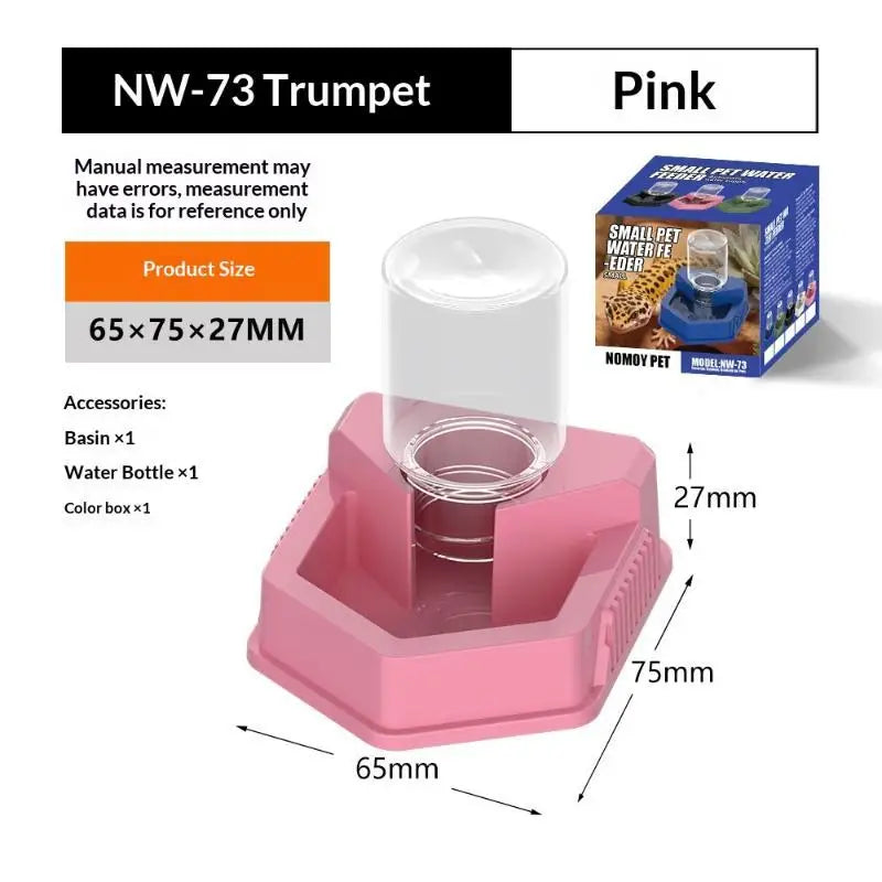Durable Reptile Auto Hydration Dispenser Dish – 15 Colors