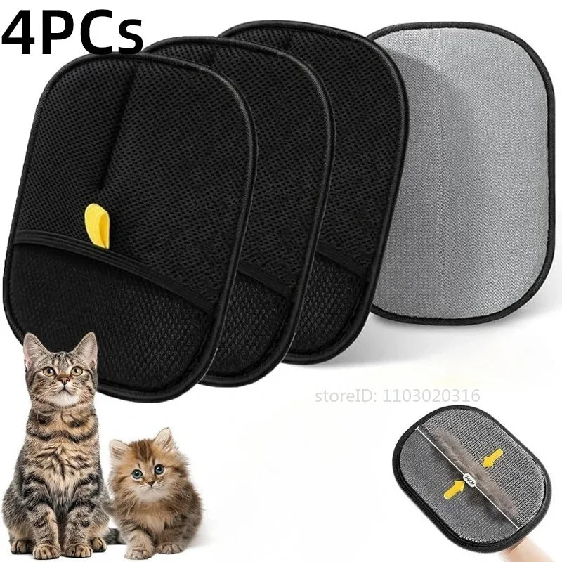 Pet Hair Removal Gloves Double-sided Static Cleaning Grooming – Cat Supplies