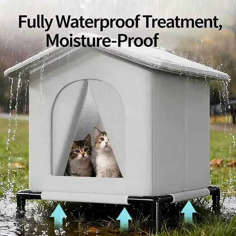 Outdoor Cat House All Season Waterproof - MyPetDollar.com