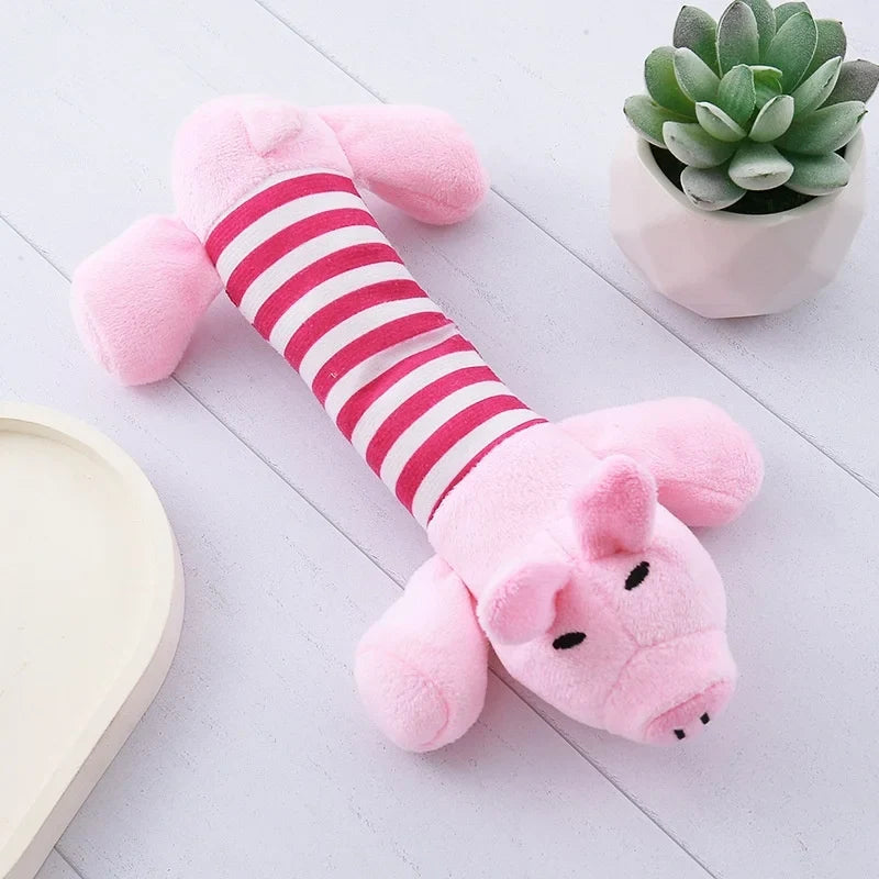For Dogs Puppy Squeaker Squeaky Plush Bone - MyPetDollar.com