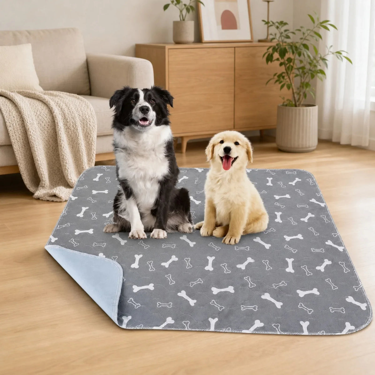 Printed Washable Dog Pee Pad Anti-Slip Pet - MyPetDollar.com