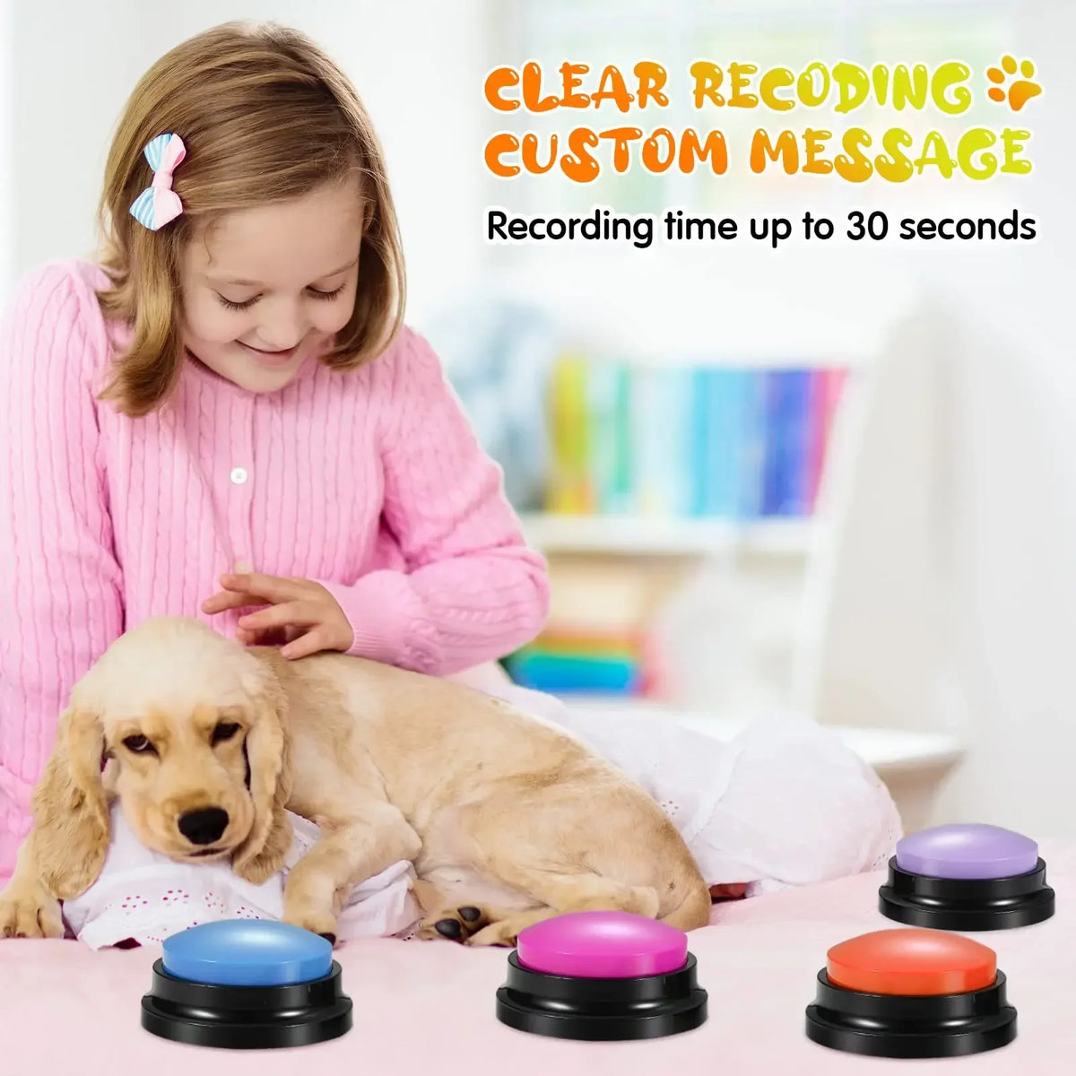 Voice Recording Button Pet Toys Dog Buttons - MyPetDollar.com
