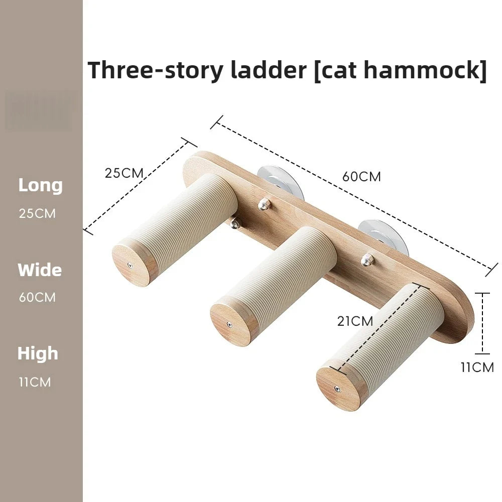 Solid Wood Cat Window Hammock Strong Suction - MyPetDollar.com