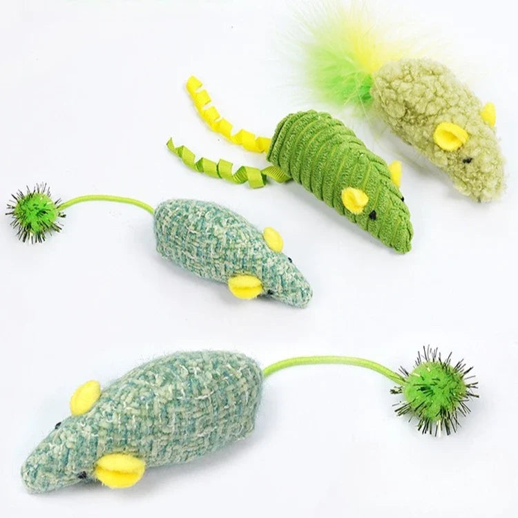 Cat Toys 3pcs Plush Simulated Mouses Biting - MyPetDollar.com