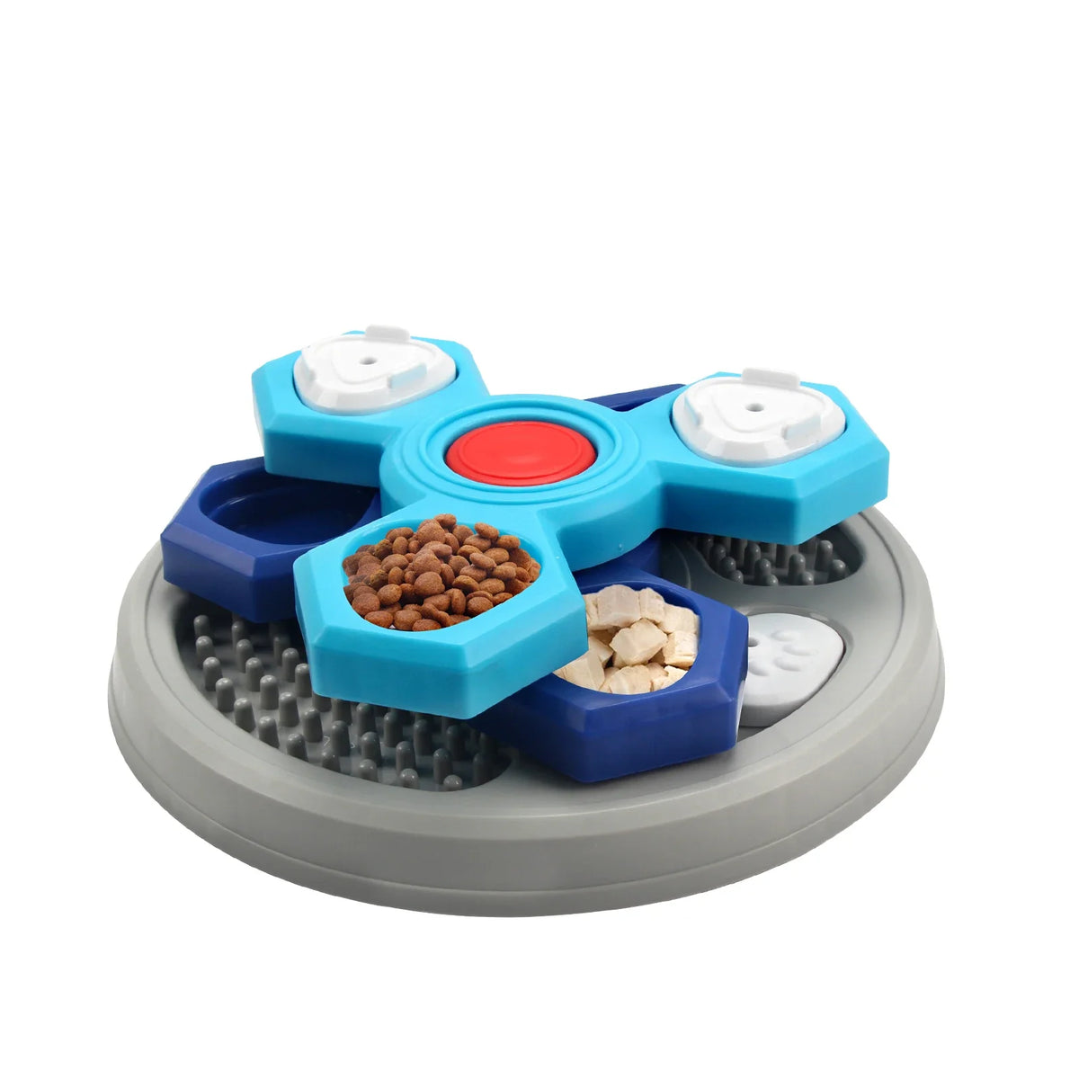 2-Layers Dog Puzzle Toys Slow Feeder Food Dispenser