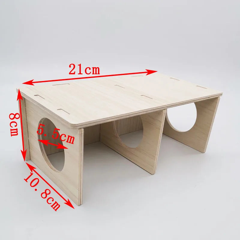 Hamster Solid Wood Shelter Hedgehog Wooden - MyPetDollar.com
