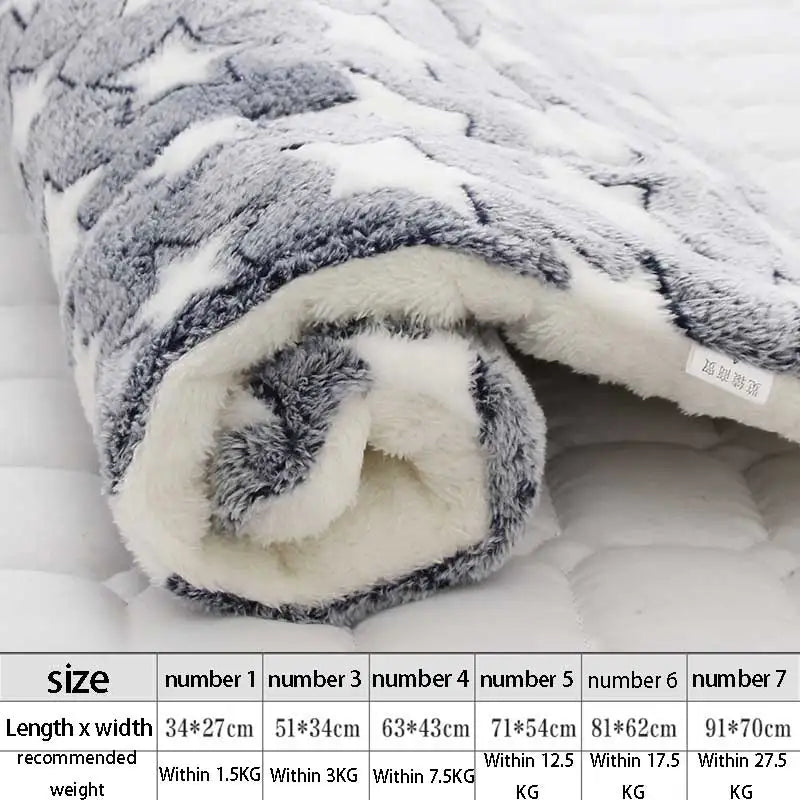 Soft Flannel Thickening Pet Soft Fleece Pad - MyPetDollar.com