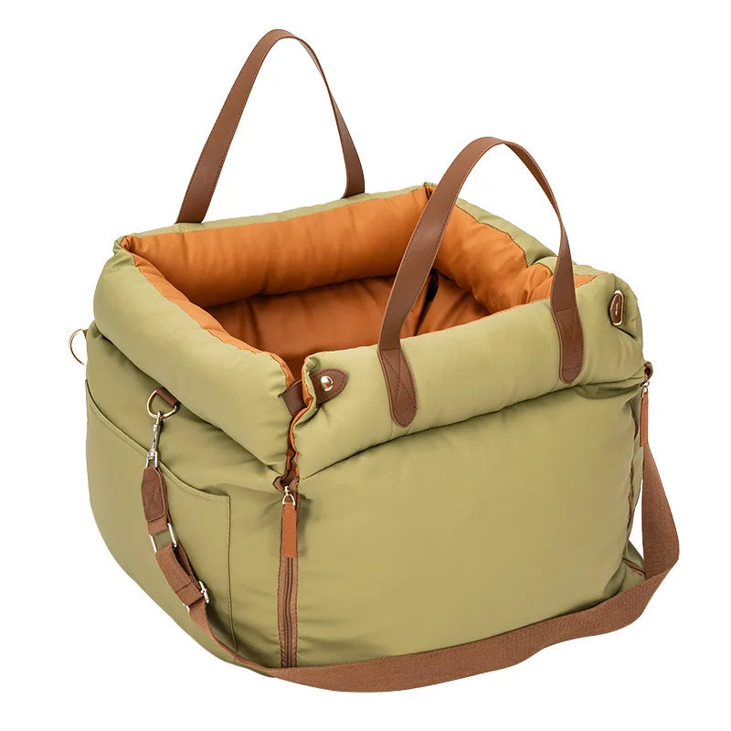 Dog Car Seat with Safety Belt - Non-Slip Pet - MyPetDollar.com