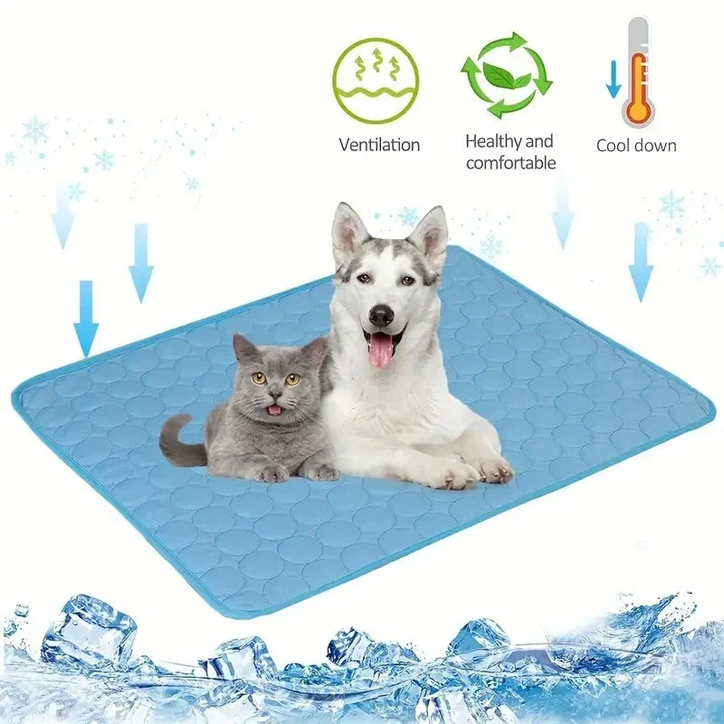 Dog Cooling Mat Summer Pet Cold Bed Extra - MyPetDollar.com