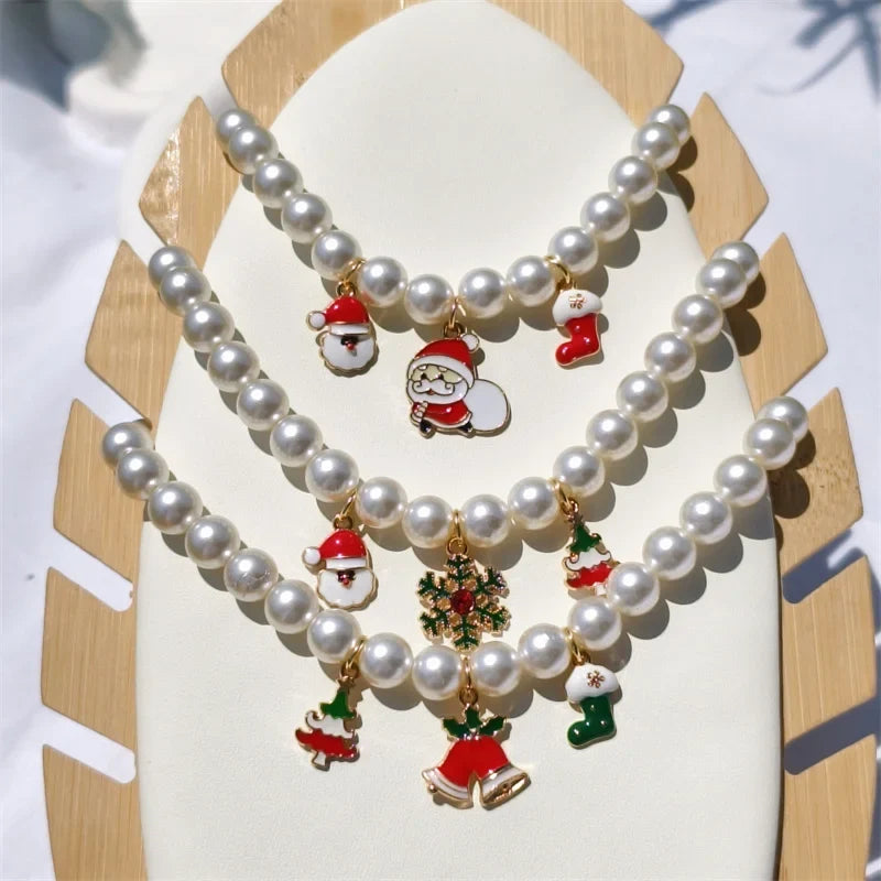 Fashion Adjustable Pearl Pet Collar with - MyPetDollar.com