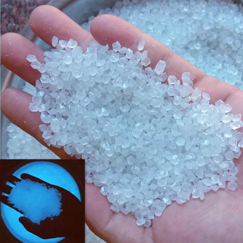 Luminous Sand Glow in Dark Pebbles Stone Home Garden Outdoor for Aquariums