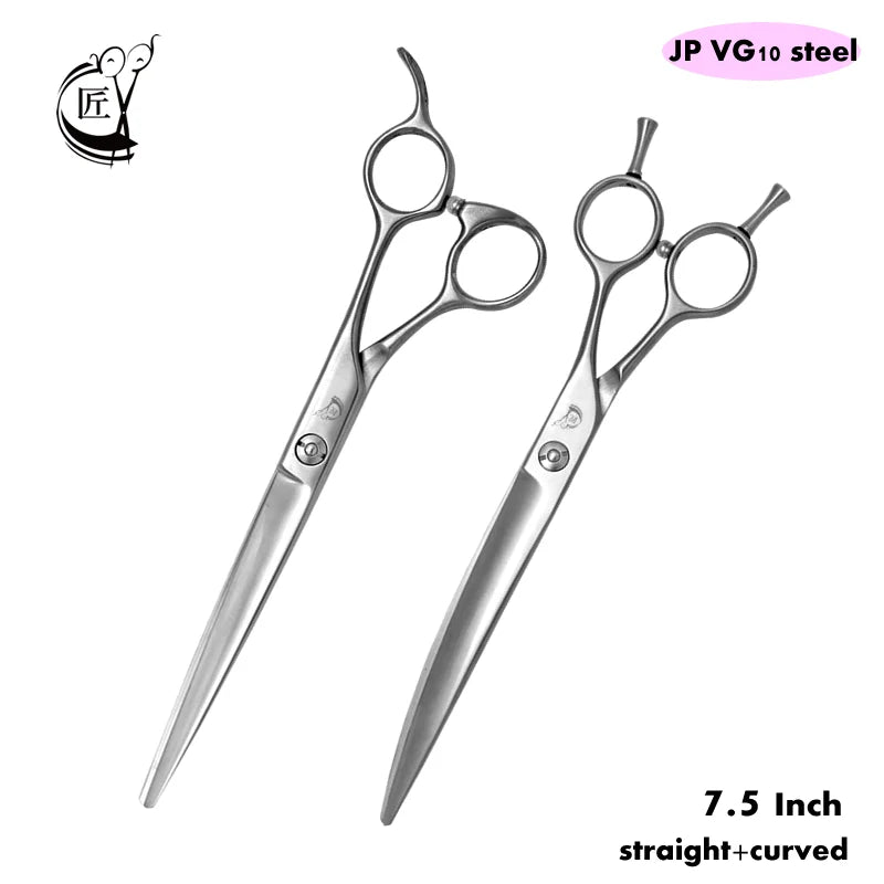 Crane 7.5 Inch Professional Pet Scissors Set – 11 Colors