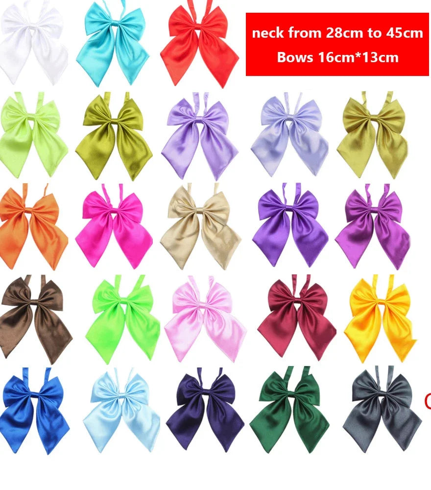 50pcs Solid Small Dog Cat Bow Tie Neckties - MyPetDollar.com