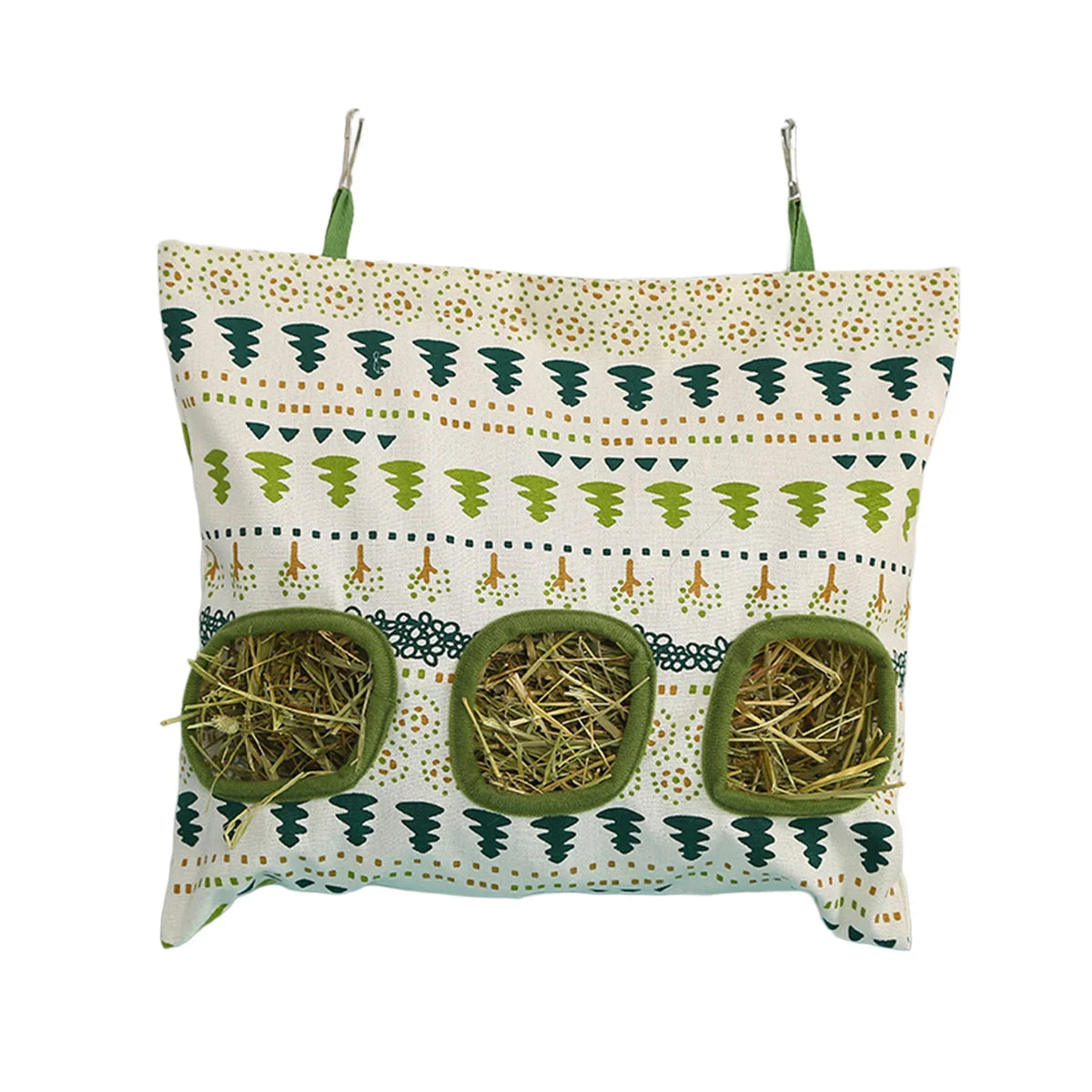 Hay Bag Hanging Pouch Food Feeder Holder Feeding Dispenser