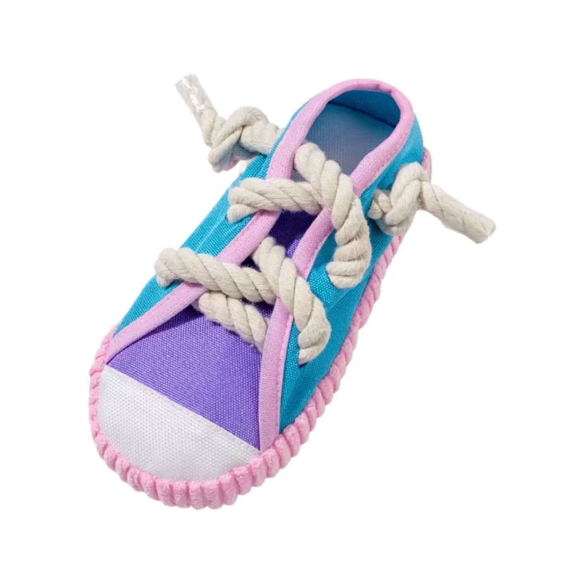 Dog Chewing Toy Squeaky Bite Resistant Canvas Shoes – 3 Colors
