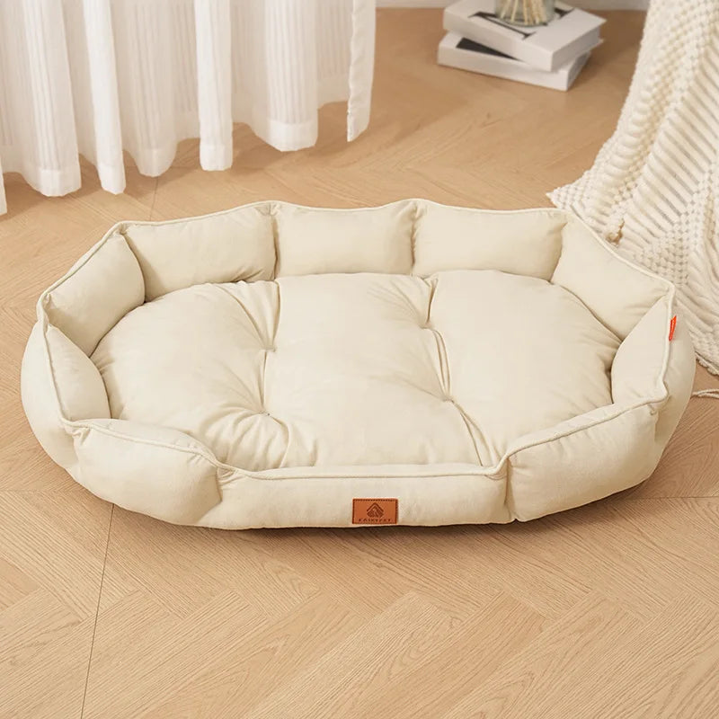 Large Dog Sofa Bed, Warm Plush Pet Sleeping - MyPetDollar.com