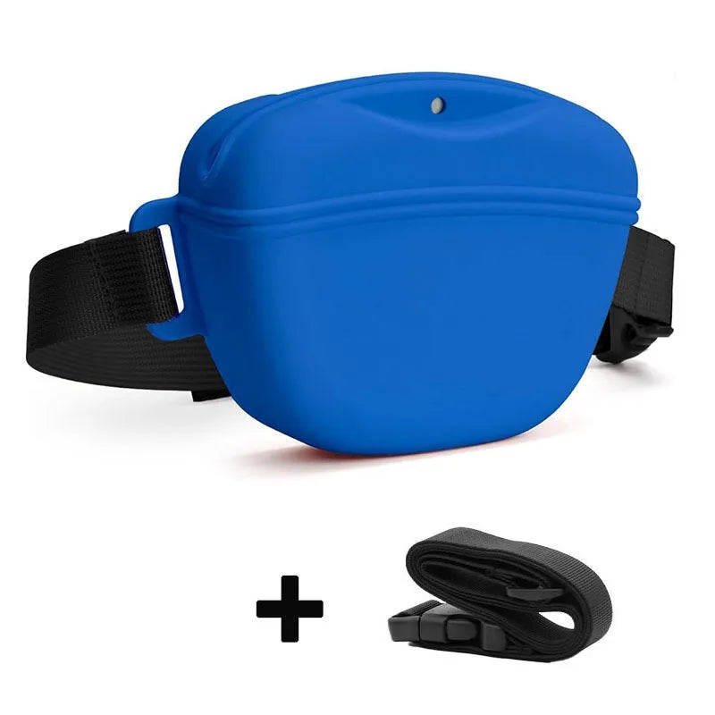 Silicone Dogs Treat Bag Pet Portable Training Waist