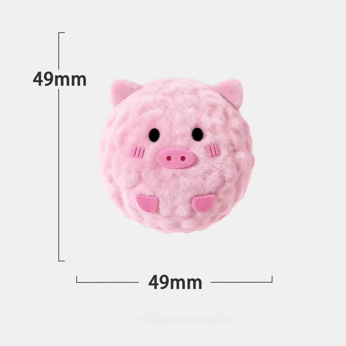 Mini Plush Squeaky Bouncy Ball Dog Plaything Cute Animal Design Chew