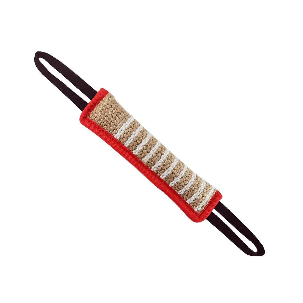 Interactive Tug Toy for Dogs Jute with 2 Strong Handles Lasting Training