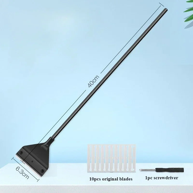 Fish Tank Cleaning Tool Flat Sand Algae Removal Dual Use Glass – 5 Colors