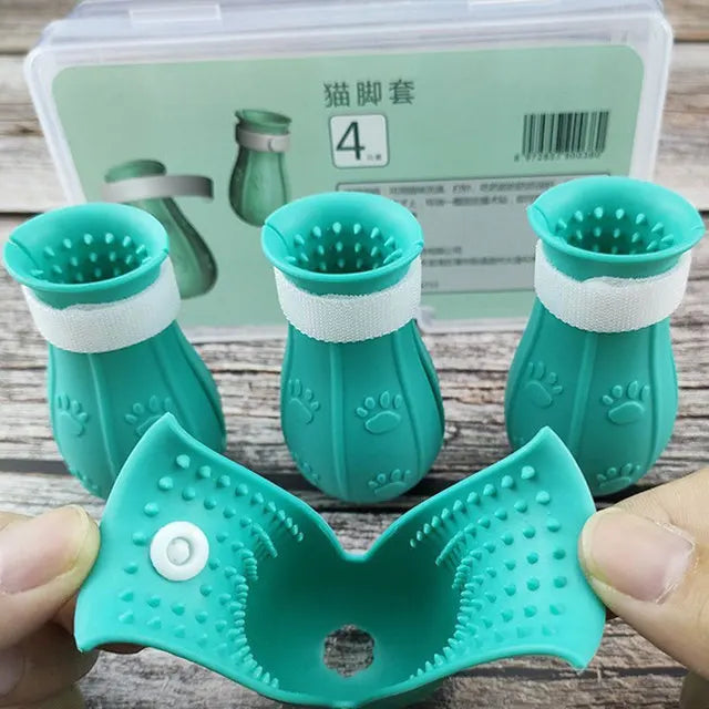 Adjustable Cat Claw Protector Bath Anti-scratch Shoes
